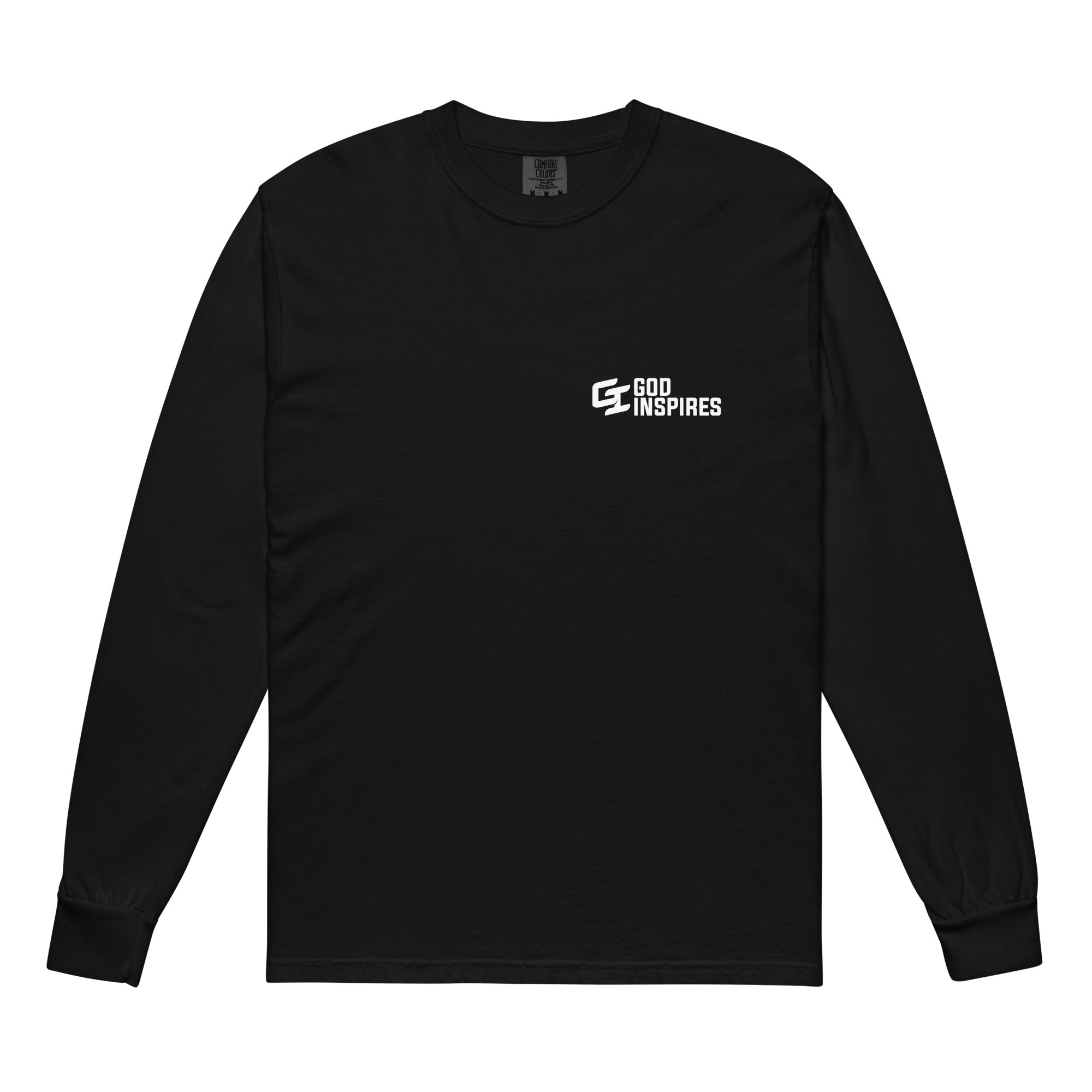 'God Is Bigger' Garment-Dyed Heavyweight Long-Sleeve Shirt