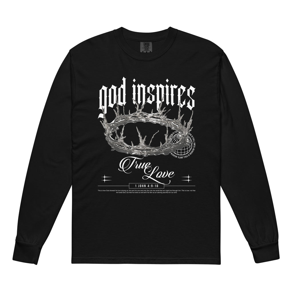 True Love 'Crown of Thorns' Garment-Dyed Heavyweight Long-Sleeve Shirt